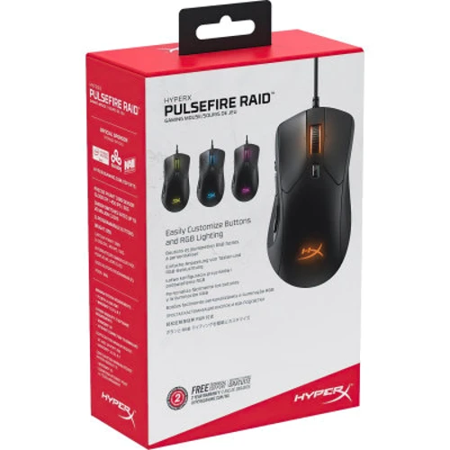 Мышь HyperX Pulsefire Raid USB Black (4P5Q3AA): Максимальное разрешение сенсора, dpi 16000