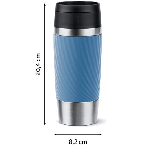 Термокухоль Tefal Travel Mug Classic Twist 360 мл Нержавіюча сталь Блакитний (N2024510) фото 10