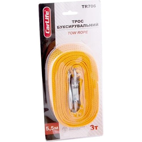 Трос буксировочный CarLife TR706