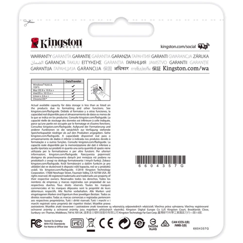 USB-флешка Kingston 32GB DataTraveler 104 USB 2.0 Black (DT104/32GB) фото 5