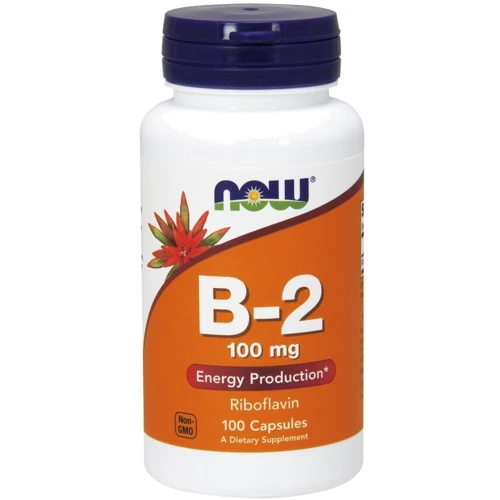 NOW Foods Vitamin B-2 /Riboflavin/ 100 mg Capsules 100 caps