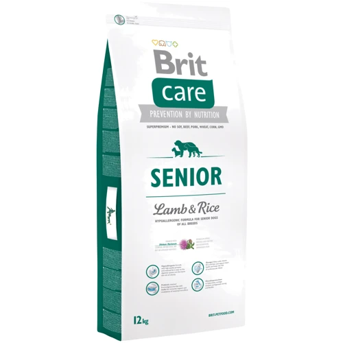 Сухой корм для пожилых собак всех пород Brit Care Senior All Breed Lamb & Rice с ягненком и рисом 12 кг (8595602510009)