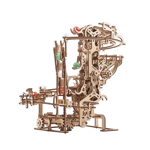 Механічний 3D пазл UGEARS Механічна модель Марбл-траса Ланцюговий витяг (70156) фото 4
