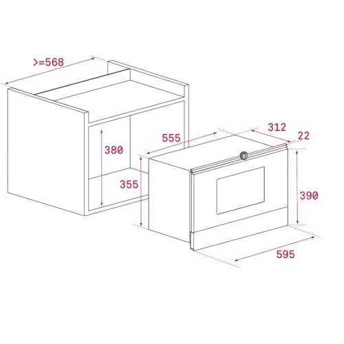 Встраиваемая микроволновая печь Teka ML 8220 BIS ST (112030002): Гриль есть