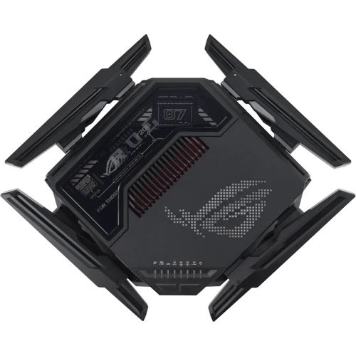 Маршрутизатор Wi-Fi ASUS ROG Rapture GT-BE98 (90IG08F0-MO9A0V): Максимальна швидкість 1376+11524+11525 Мбит/с