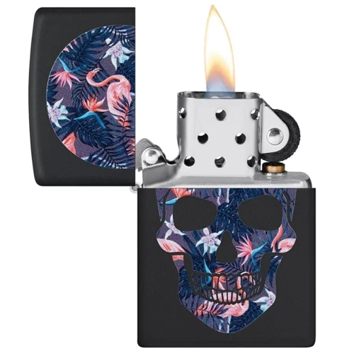 Зажигалка ZIPPO 218 Flamingo Skull Design (49771) фото 3