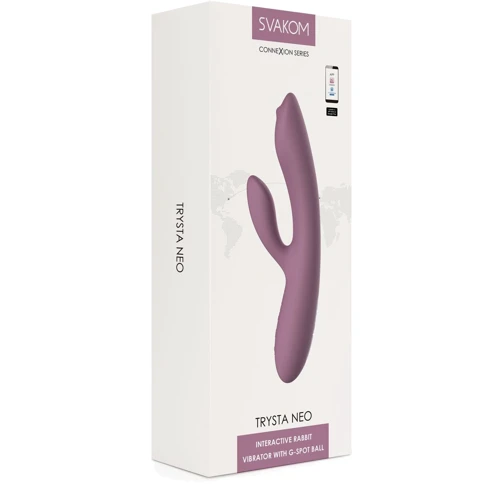Вибратор кролик с жемчужной стимуляцией точки G Svakom Trysta Neo Violet