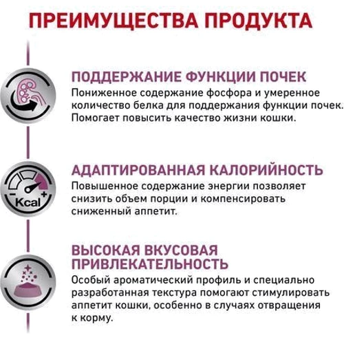 Сухой корм для котов Royal Canin Renal Feline при почечной недостаточности 2 кг (39000209): Класс Супер премиум