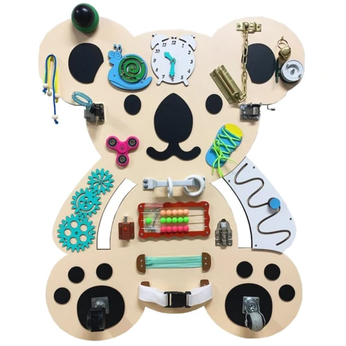 Развивающая игрушка Бизиборд Temple Group Коала  бежевый 75х62 см (TG200150): Тип бизиборд