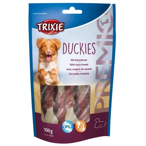 Ласощі Trixie Premio Duckies кістка з кальцієм 100 г (4011905315386)