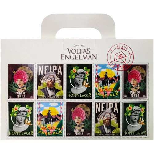 Подарочный набор пива Volfas Engelman в ассортименте 4х0.5 л (4770301235789): Объем, л 2