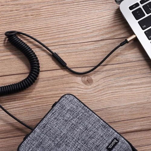 Кабель Hoco Audio Cable AUX 3.5mm Jack UPA02 2m Black фото 5