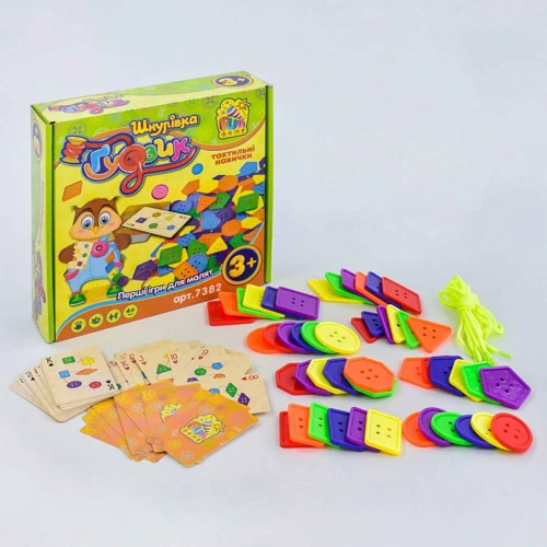 Гра - Шнурівка 4FUN Game Club Wood Ґудзик 7382: Тип шнуровка