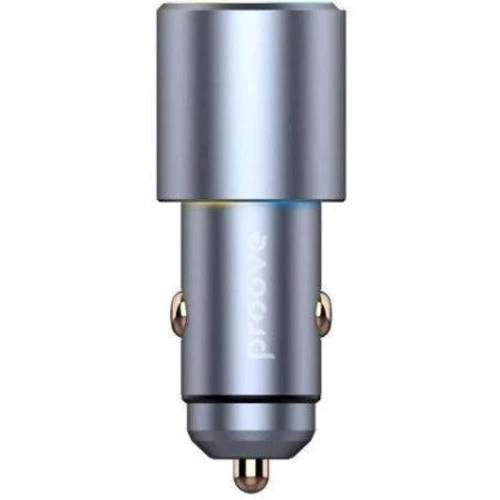 Зарядний пристрій Proove Car Charger Double Energy 2xUSB-C 50W Metal Gray (ACDE50022206): Кабель в комплекті отсутствует