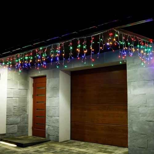 Гирлянда бахрома уличная (наружная) Springos 12 м 300 LED Pilot CL307 Mix фото 9