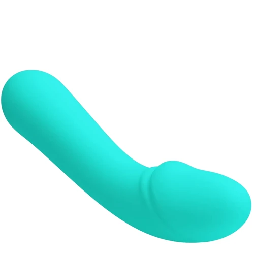 Вибратор для стимуляции точки G LYBAILE Pretty Love Cetus Тurquoise (BI-014723-4)
