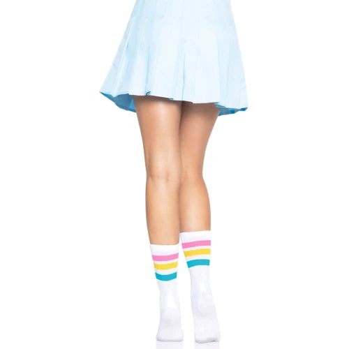 Носки женские в полоску Leg Avenue Pride crew socks Pansexual, 37–43 размер