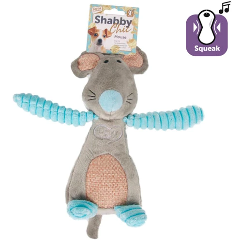 Игрушка для собак Flamingo Shabby Chic Mouse с пищалкой 25х12 см: Производитель Flamingo