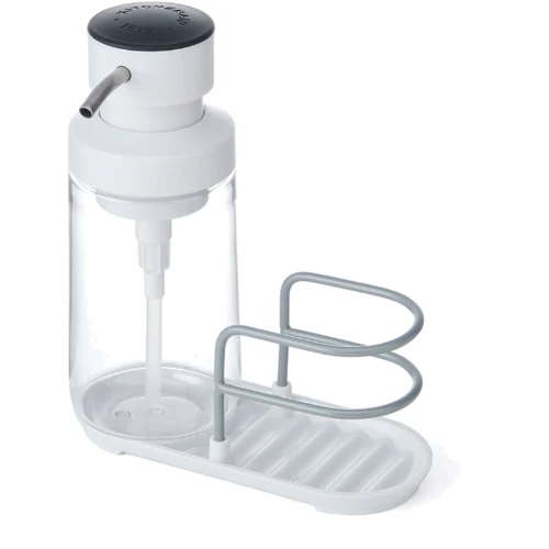 Диспенсер для миючих рідин з підставкою для губки KitchenAid Sinkware 350 мл білий (KEG887OSWH)