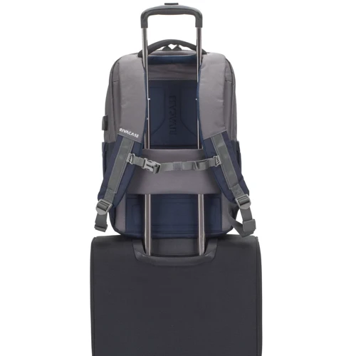Сумка для ноутбуков RivaCase 17.3" 7777 Steel Blue/Grey фото 12