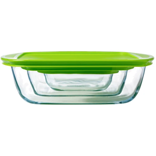 PYREX C&S 1 л квадр.20x17x5.5 см (211P000): Материал Стекло