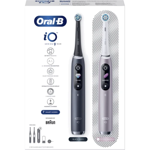 Зубная щетка Braun Oral-B iOM9D.2J2.2AD black onyx/rose duo: Назначение взрослая