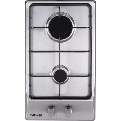 Варочная поверхность газовая Pyramida PFX 320 Inox: Расположение панели спереди