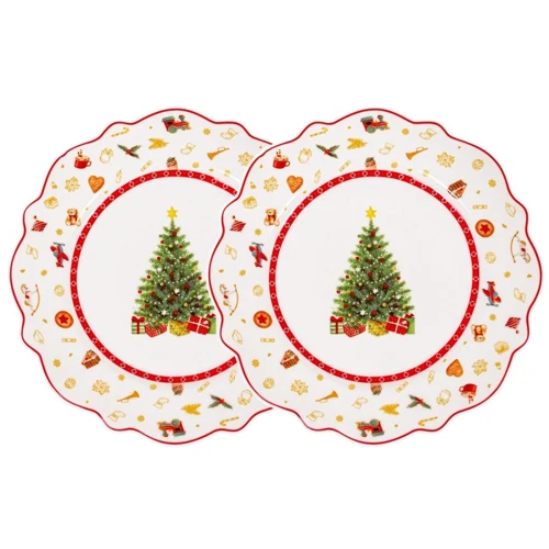 Набір тарілок Lefard Christmas Delight 21см 2шт (985-153)