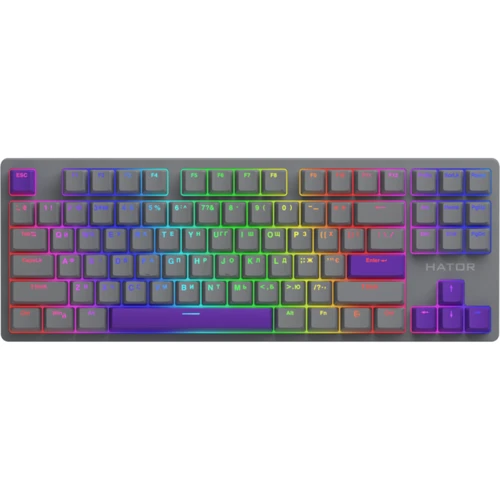 Клавиатура HATOR Rockfall 2 Mecha TKL Autograph Edition Titanium (HTK-526)