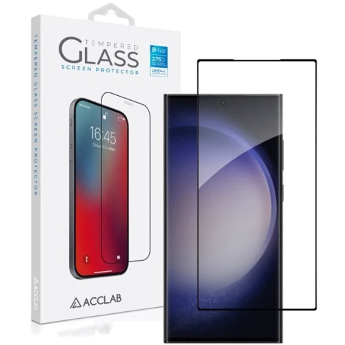 Аксесуар для смартфона ACCLAB Tempered Glass Full Glue 3D Black для Samsung S918 Galaxy S23 Ultra: Сумісність Samsung S918 Galaxy S23 Ultra