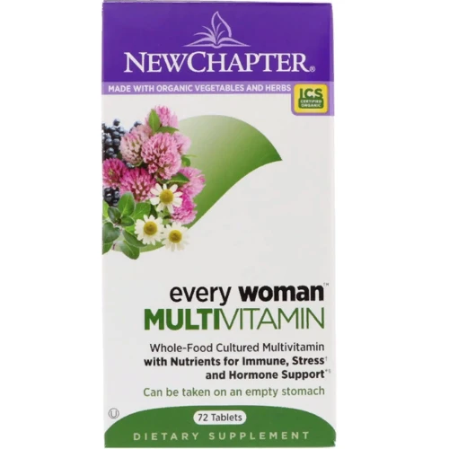 New Chapter Every Woman Multivitamin Мультивитамины для женщин 72 таблетки