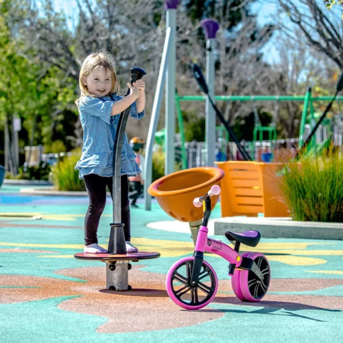 Біговел Yvolutionn YVelo Junior Рожевий (N101050): Колеса литі