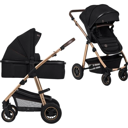 Универсальная коляска 2 в 1 Lionelo Amber Black Onyx (LO-AMBER 2IN1 BLACK ONYX)