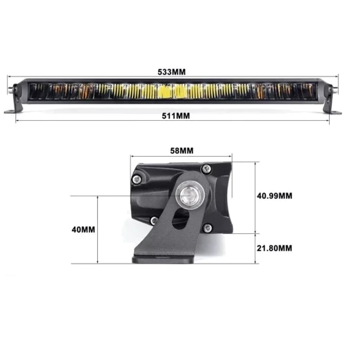 Светодиодная противотуманная фара дальнего света Aled 46-20H 140W 6000K 41BD40 1шт.