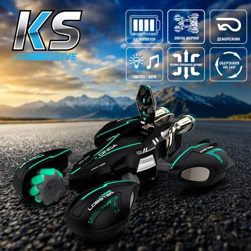 Игрушечный автомобиль трюковый KS Drive Lobster на радиоуправлении 1:14 черный (SL-432ABl) фото 11