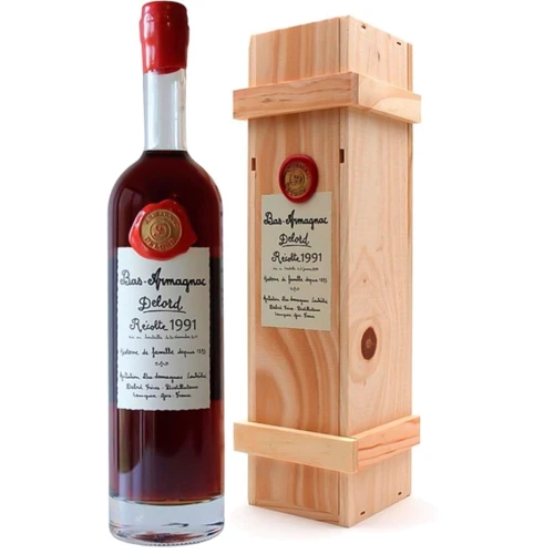 Арманьяк Delord Bas-Armagnac 1991 wooden box 40 % 0.7 л (WHS3324113719916)