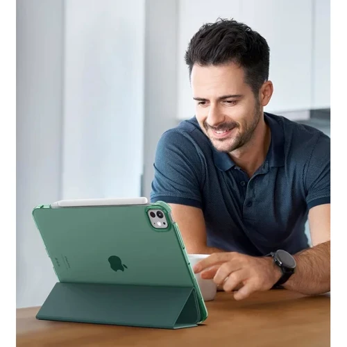 Аксесуар для iPad BeCover Case Book Tri Fold Hard Dark Green для iPad Pro 11 M4 2024 (711727) фото 5