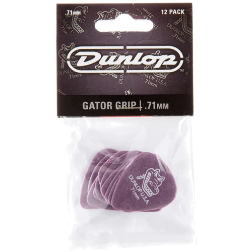 Медиатор Набор медиаторов DUNLOP Gator Grip Picks .71мм: Форма медиатора Standard