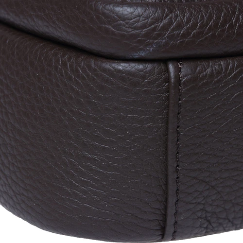 Мужская сумка через плечо Borsa Leather темно-коричневая (K11031-dark brown): Тип Сумки