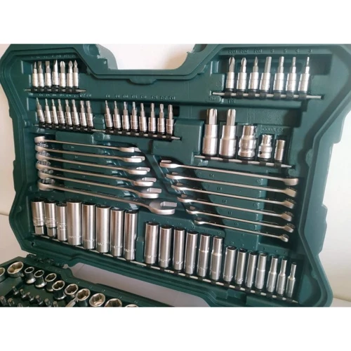 Набор инструментов Mannesmann M98430 215 pcs: Комплектация набора шестигранные ключи, отвертки, биты