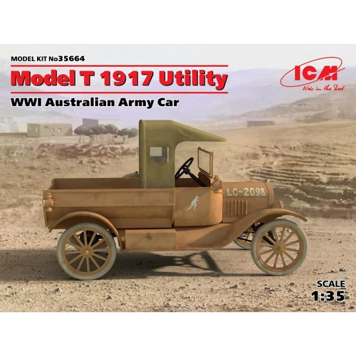Армейский автомобиль Австралии, Модель T 1917, І МВ,Model T 1917 Utility, WWI Australian Army Car(ICM35664)