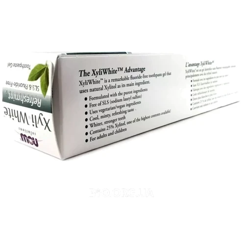 Now Foods Solutions XyliWhite Toothpaste Gel Refreshmint Зубна гель-паста зі смаком свіжої м'яти 181 g: Клас косметики Натуральна