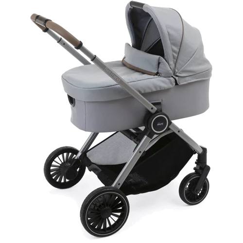 Универсальная коляска 2 в 1 Chicco Best Friend Pro Light серая (79866.30.04): Материал колес полиуретан