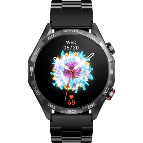 Смарт-часы Haylou Solar 5 (LS20) Black (Silicone + Stainless Steel Strap): Особенности Влагозащищенные, Большой экран, Встроенный микрофон, Динамик (громкая связь), Функция звонка, Диктофон, Калькулятор, Фонарик, Гибридные