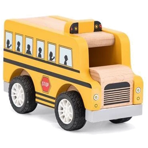Дерев'яна машинка Viga Toys Шкільний автобус Помаранчевий (44514)