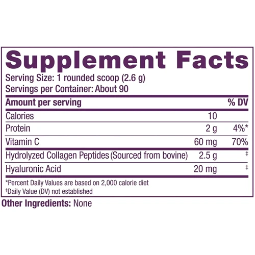 ReserveAge Nutrition Collagen Replenish Powder Коллаген с гиалуроновой кислотой и витамином C 230 г: Тип Коллаген