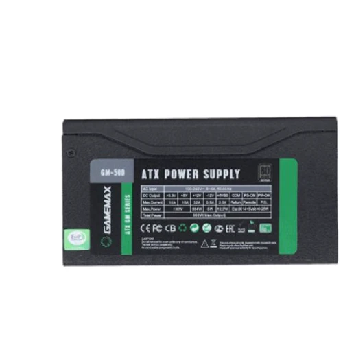 Блок питания Gamemax GM-500 80+ APFC Black: Мощность, Ватт 500
