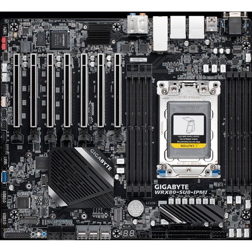 Gigabyte GA-WRX80-SU8-IPMI: Разъемы на плате SATA 3.0, M.2