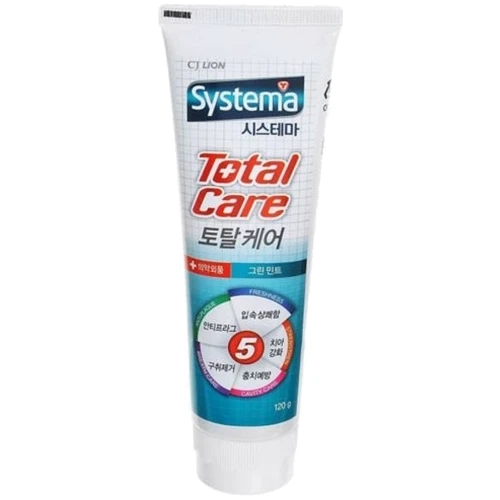 Lion Systema Total Зубна паста з екстрактом зеленої м'яти 120 g: Призначення Свіжість дихання, Очищення