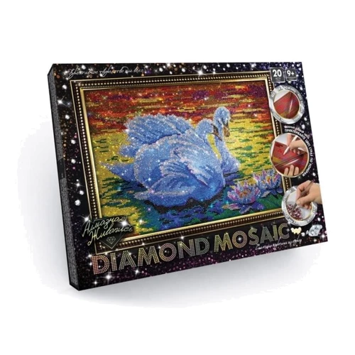 Алмазная живопись Danko toys Diamond mosaic Лебедь (DM-01-02)